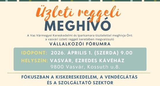 Üzleti reggeli VASVÁR