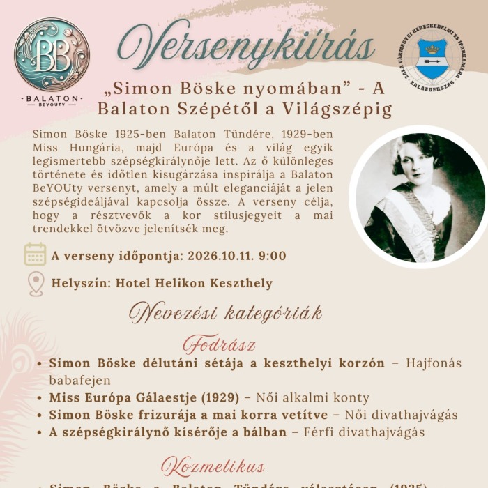 Balaton BeYOUty verseny - már lehet jelentkezni