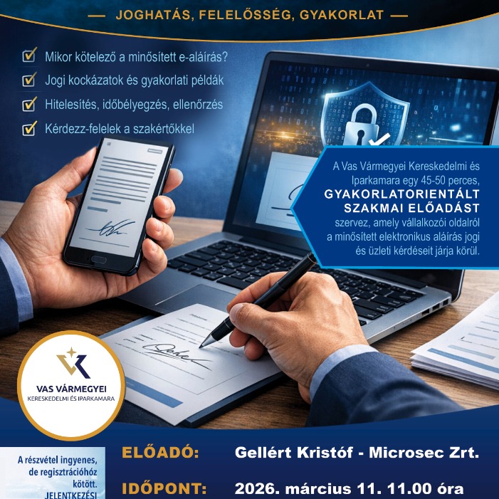 Minősített e-aláírás vállalkozóknak –meghívó