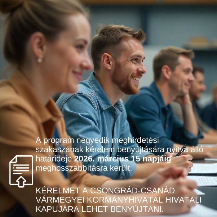 Meghosszabbították a "Munkahelyi képzések támogatása" pályázatot