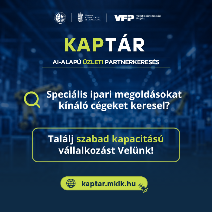 KAPTÁR: digitális megoldás a hazai beszállítói kapcsolatok erősítésére