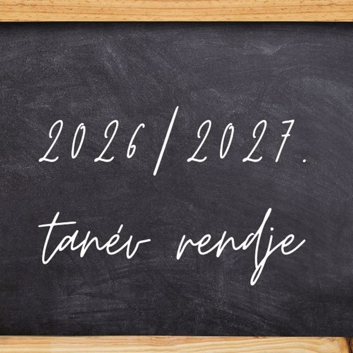 2026/2027. tanév rendje