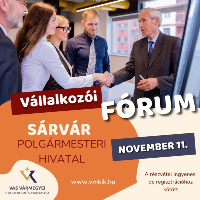 Járási vállalkozói fórum - SÁRVÁR